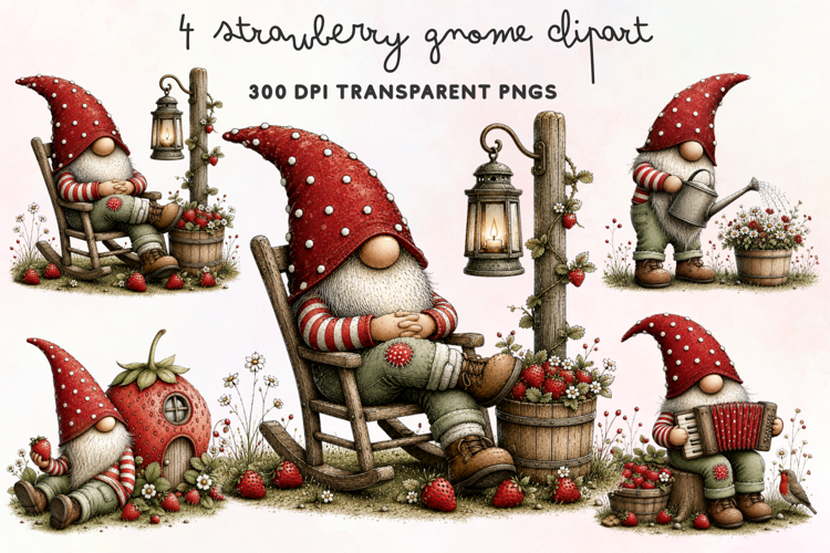Cute Gnome Clipart Image 15