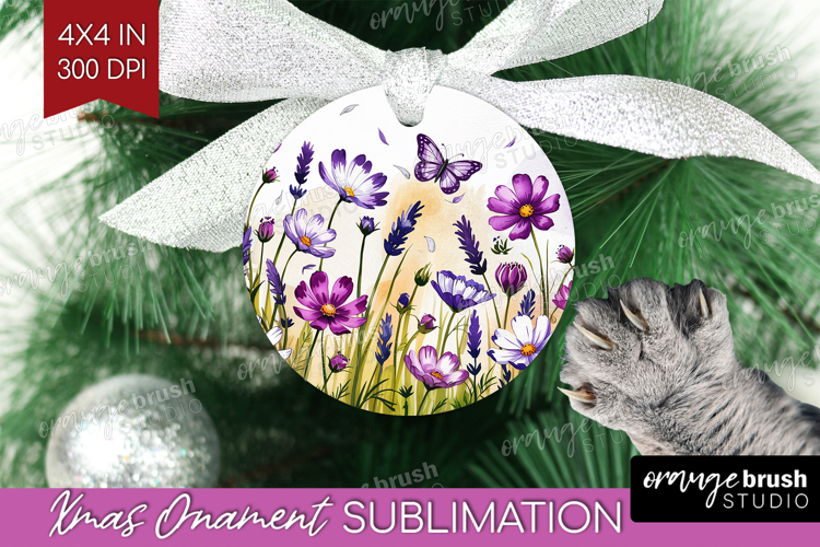 Summer Flowers Ornament PNG - Floral PNG Sublimation