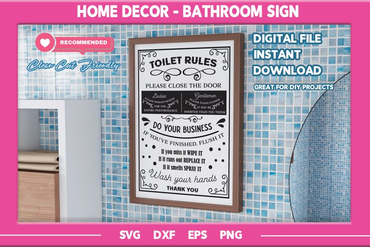 Toilet Rules SVG