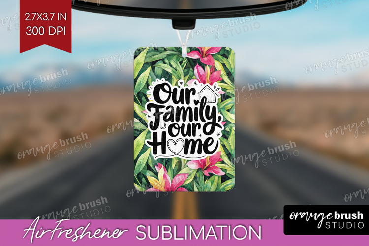 Family Quote Air Freshener PNG - Tropical Flowers PNG