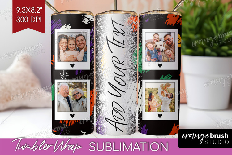 Halloween Photo Tumbler PNG - Brush Stroke Picture Tumbler