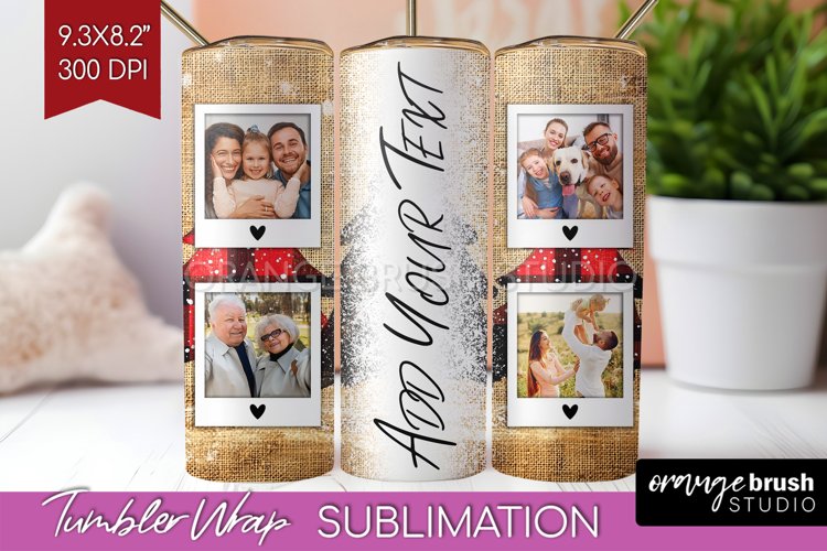 Christmas Photo Tumbler PNG - Christmas Tree Picture Tumbler