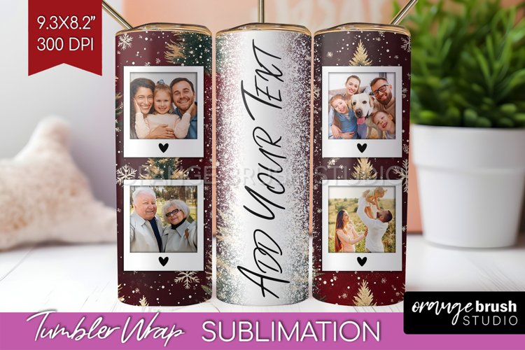 Christmas Photo Tumbler PNG - Christmas Tree Picture Tumbler