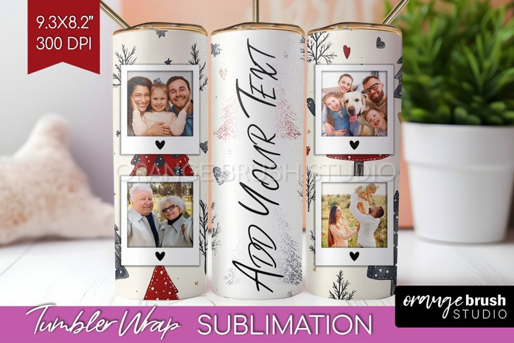 Christmas Photo Tumbler PNG - Christmas Tree Picture Tumbler