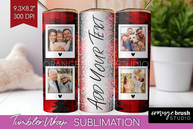 Christmas Photo Tumbler PNG - Christmas Tree Picture Tumbler