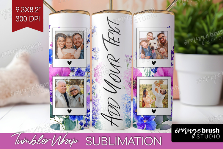 Wildflowers Photo Tumbler PNG - Summer Flowers Picture Wrap example image 1