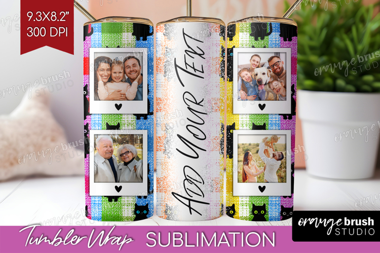 Halloween Photo Tumbler PNG - Spooky Picture Tumbler Wrap