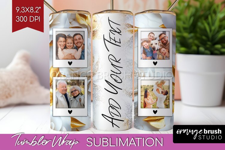 Rose Photo Tumbler PNG - Floral Picture Tumbler Wrap