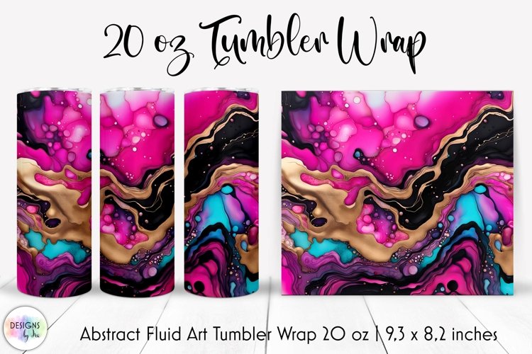 Alcohol Ink Tumbler Wrap Image 22