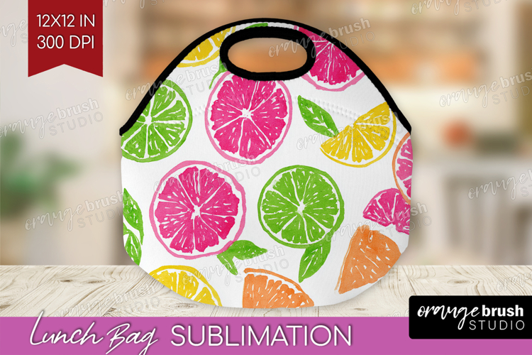 Abstract Fruit Lunch Bag - Tutti Frutti Lunch Bug PNG