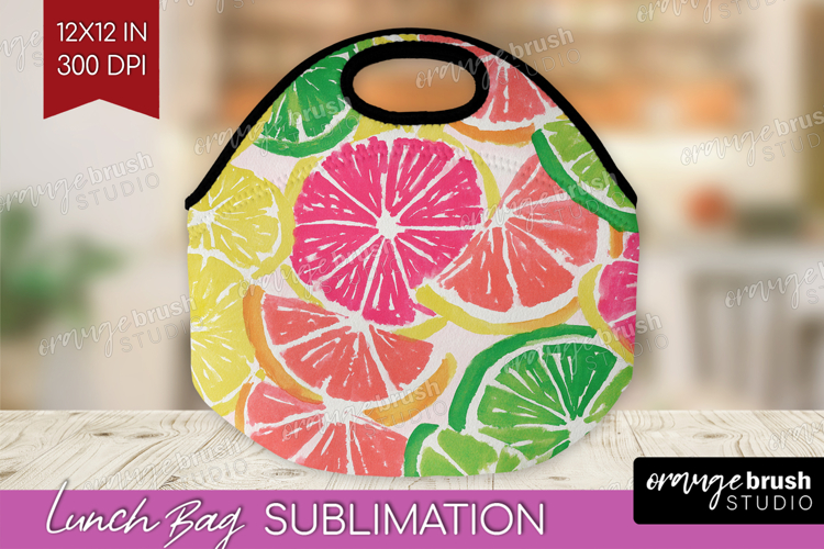 Abstract Fruit Lunch Bag - Tutti Frutti Lunch Bug PNG