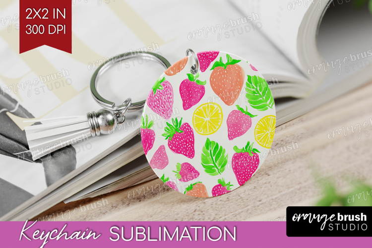 Abstract Fruit Keychain PNG - Tutti Frutti Keychain