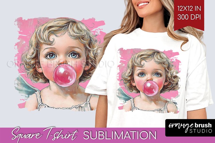 Valentine Angel Square Tshirt Background - Cupid PNG