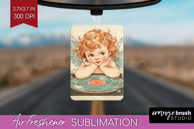 Valentine Angel Air Freshener PNG - Cupid PNG Sublimation