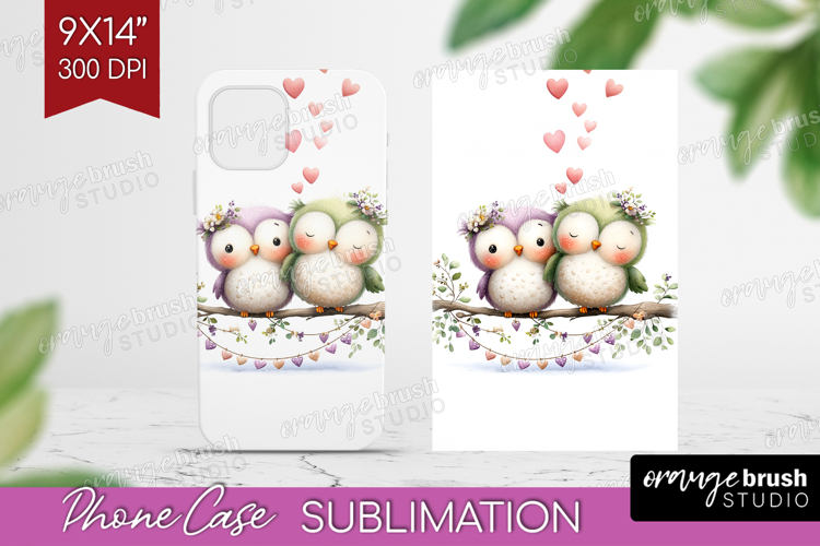 Couple Animals Phone Case PNG - Valentines Day Case PNG