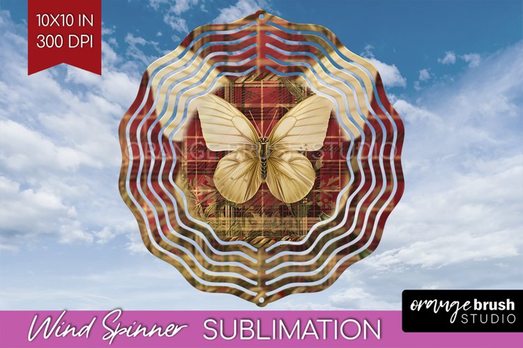 Vintage Christmas Wind Spinner PNG - Retro Xmas Sublimation