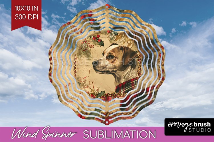 Vintage Christmas Wind Spinner PNG - Retro Xmas Sublimation