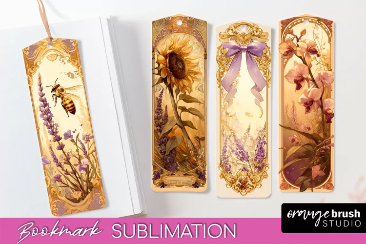 Vintage Scrapbook Bookmark Sublimation - Ephemera Bookmarks
