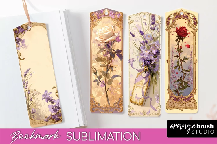 Vintage Scrapbook Bookmark Sublimation - Ephemera Bookmarks