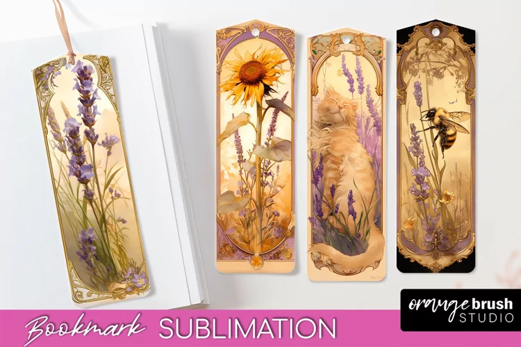 Vintage Scrapbook Bookmark Sublimation - Ephemera Bookmarks