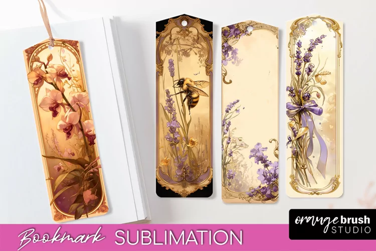 Vintage Scrapbook Bookmark Sublimation - Ephemera Bookmarks