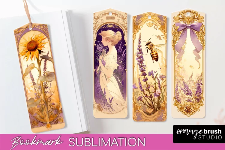 Vintage Scrapbook Bookmark Sublimation - Ephemera Bookmarks