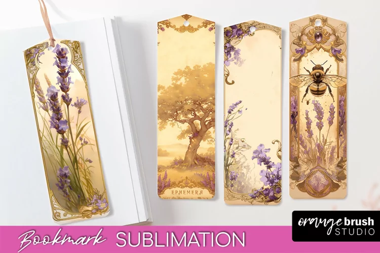 Vintage Scrapbook Bookmark Sublimation - Ephemera Bookmarks