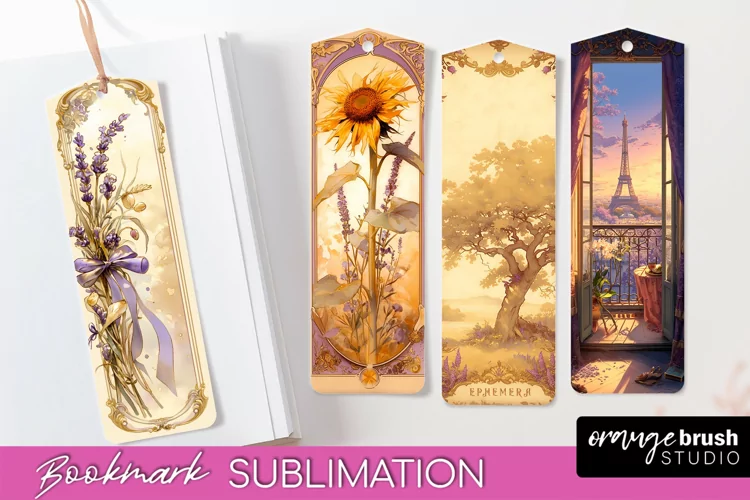 Vintage Scrapbook Bookmark Sublimation - Ephemera Bookmarks