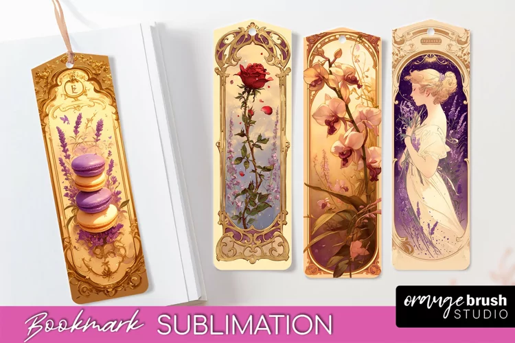 Vintage Scrapbook Bookmark Sublimation - Ephemera Bookmarks