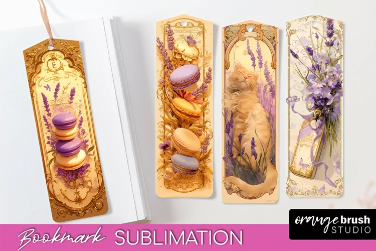 Vintage Scrapbook Bookmark Sublimation - Ephemera Bookmarks