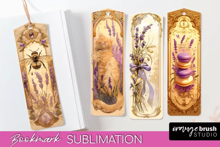 Vintage Scrapbook Bookmark Sublimation - Ephemera Bookmarks