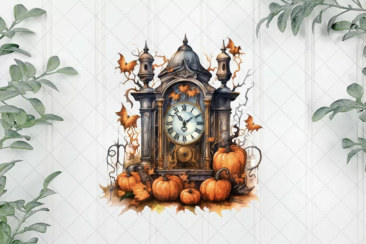 Vintage Halloween Sublimation Clipart