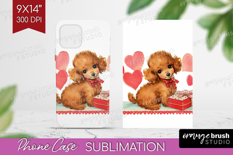 Vintage Valentines Day Phone Case PNG - Retro Animal Case