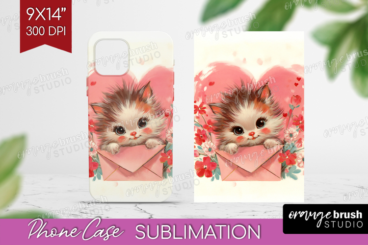 Vintage Valentines Day Phone Case PNG - Retro Animal Case