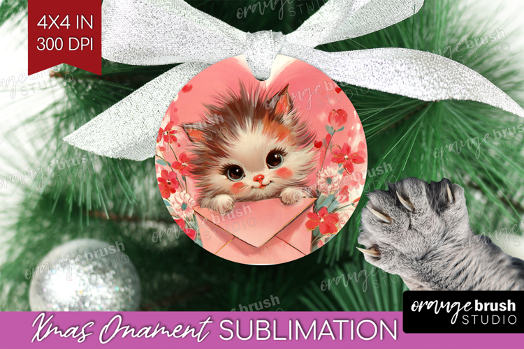 Vintage Valentines Day Ornament PNG - Retro Animal PNG