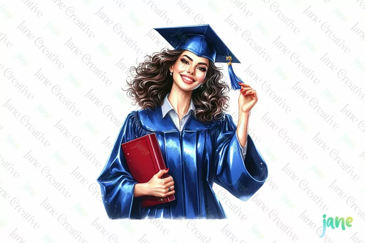 Watercolor Graduation Sublimation