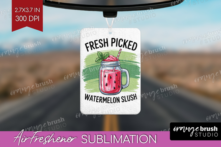 Watermelon Slush Cocktail Air Freshener PNG Summer Drink PNG