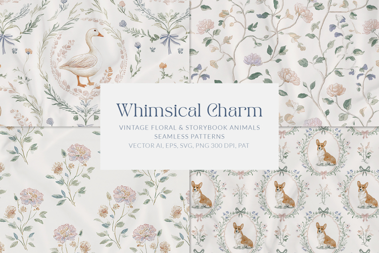 Whimsical Charm Vintage Patterns