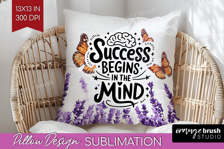 Inspirational Quote Pillow Sublimation - Wildflowers Pillow