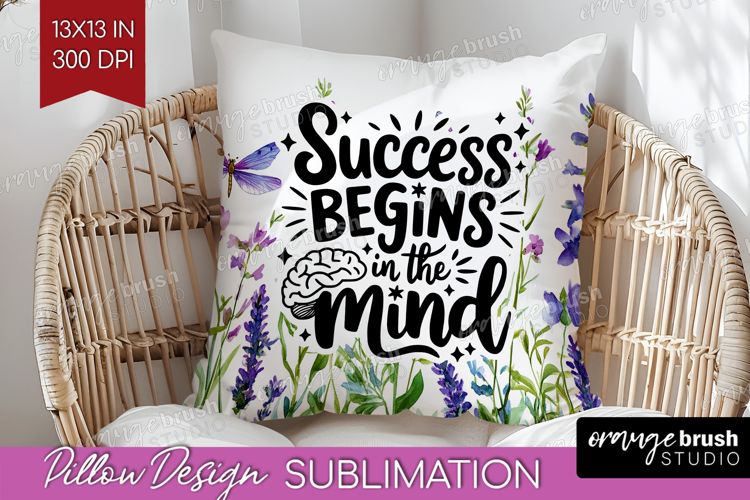 Inspirational Quote Pillow Sublimation - Wildflowers Pillow