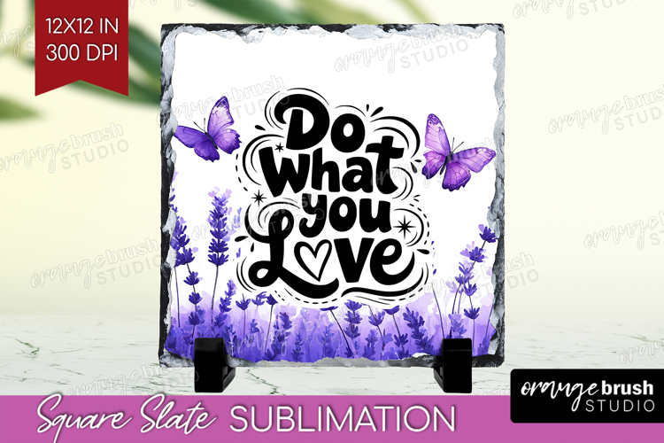 Inspirational Quote Slate PNG - Wildflowers Square Slate