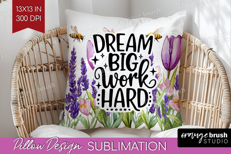 Inspirational Quote Pillow Sublimation - Wildflowers Pillow