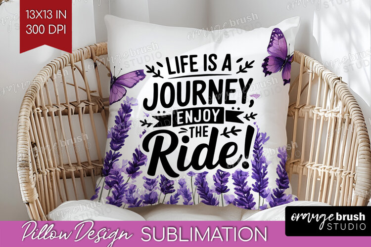 Inspirational Quote Pillow Sublimation - Wildflowers Pillow example image 1