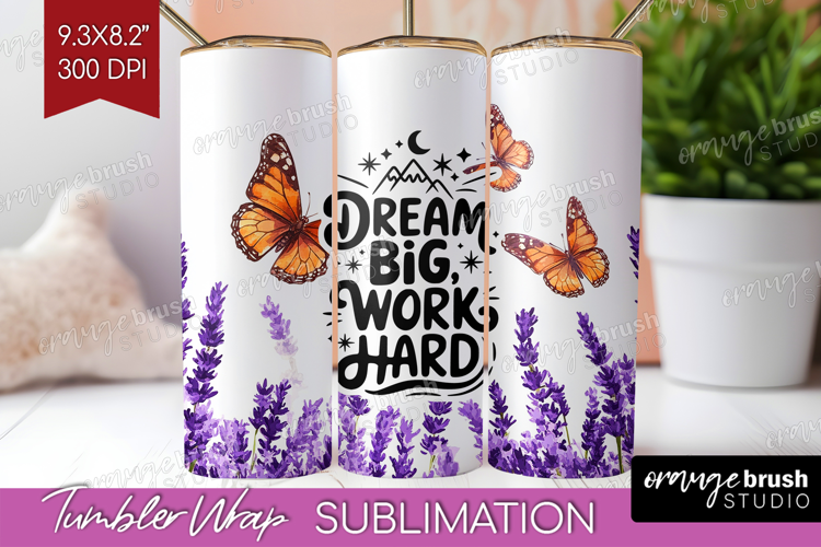 Inspirational Quote Tumbler Wrap - Wildflowers Tumbler PNG