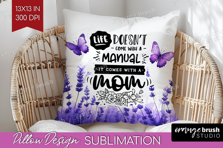 Mothers Day Quote Pillow Sublimation - Wildflowers Pillow example image 1