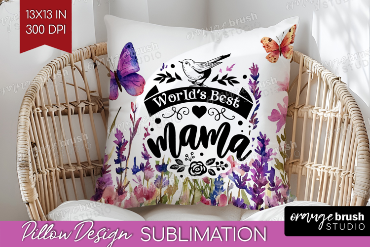 Mothers Day Quote Pillow Sublimation - Wildflowers Pillow