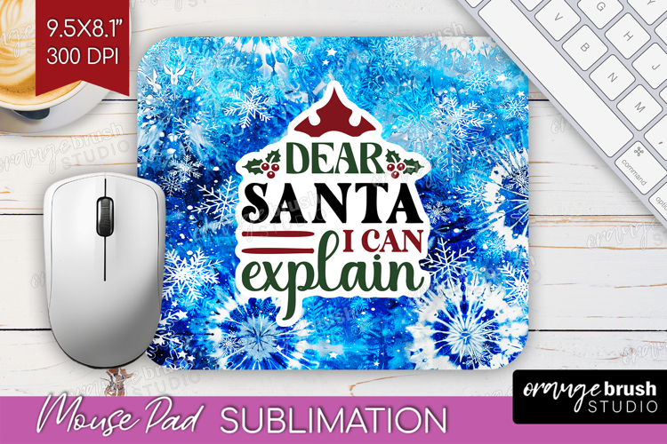 Sarcastic Christmas Quote Mouse Pad Sublimation - Winter Tie