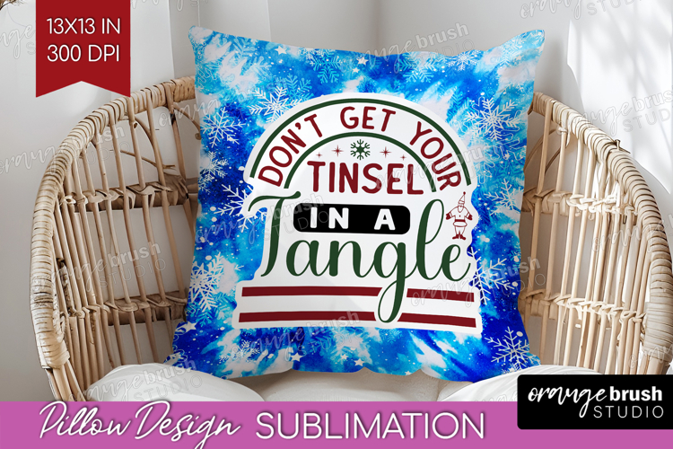 Sarcastic Christmas Quote Pillow Sublimation - Winter Tie