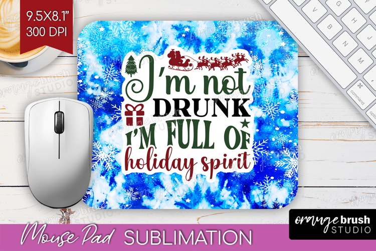 Sarcastic Christmas Quote Mouse Pad Sublimation - Winter Tie