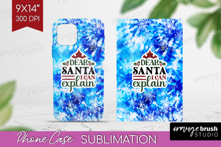 Sarcastic Christmas Quote Phone Case PNG - Winter Tie Dye